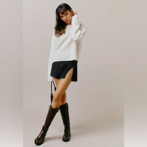 Reformation Black Margot Skirt